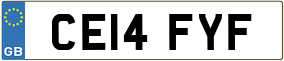 Trailer License Plate
